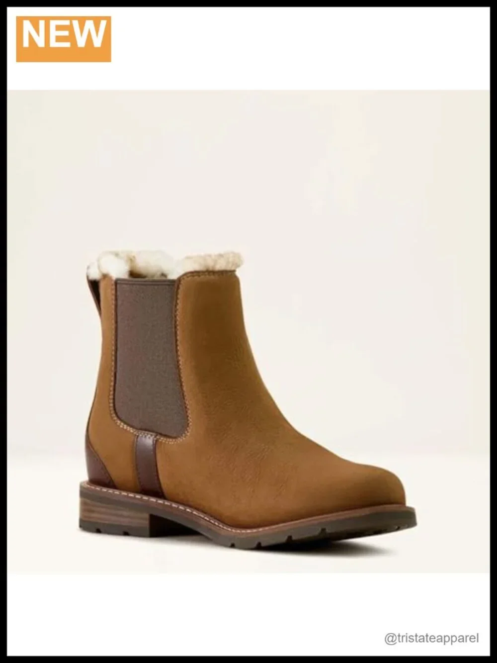 Waterproof Chelsea Boots, Shearling Lined, Pull-On Ankle Boots